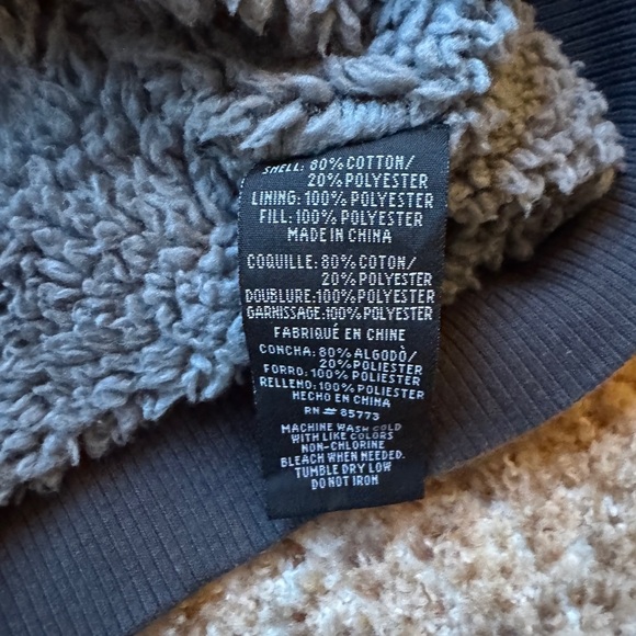 O’Neill Hoodie Sweatshirt Sherpa Linen Full Zip Jacket Size Small - Picture 4 of 5